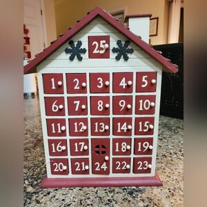 Wooden advent calendar